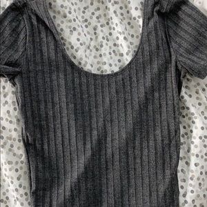 Low Cut Circular Gray top from Hollister